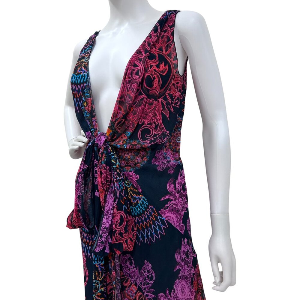 Authentic Versace Collection Halter Plunge V-Neck Maxi Dress IT 42 (US 6) - Picture 2 of 7